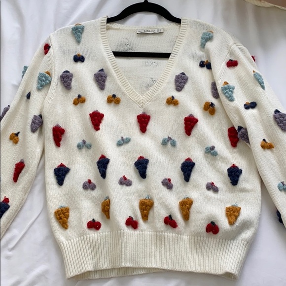 Zara | Sweaters | Zara Fruit Sweater 